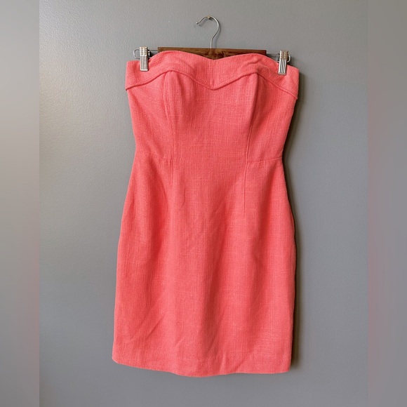 Lilly Pulitzer Strapless Dress in Coral Pink - Picture 1 of 6